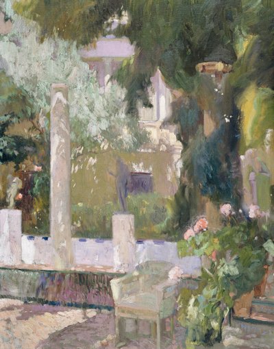 The Gardens at the Sorolla Family House by Joaquín Sorolla